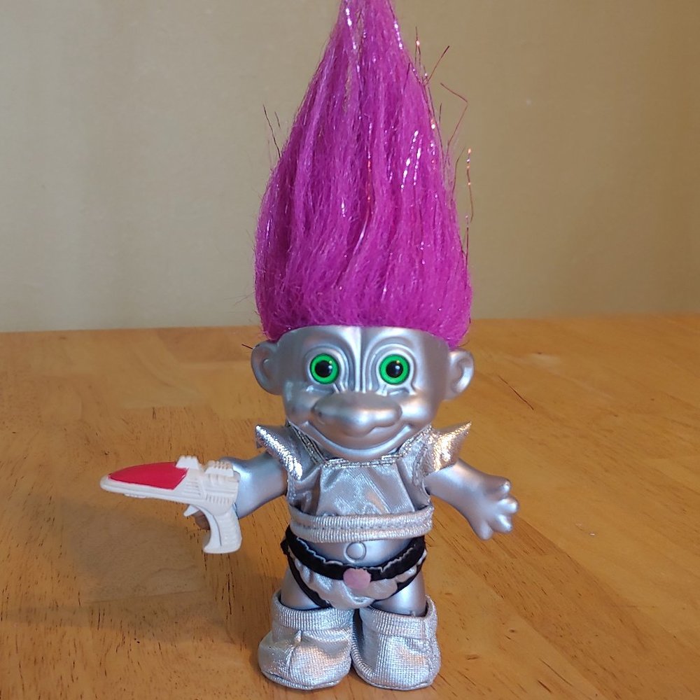 Vintage Space Man Alien Troll Doll Russ Berrie and Company